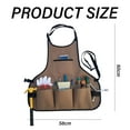 thumbnail image 5 of Garden Apron for Men Women with 14 Pockets, Gardening Tool Work Aprons, Durable Oxford Cloth Apron, DIY Enthusiasts - Quality:1 Piece;, 5 of 6