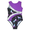thumbnail image 3 of Alvivi Kids Girls Sparkly Sleeveless Gymnastics Leotard Tumbling Dance Bodysuit Shirt Black 8, 3 of 7