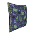 thumbnail image 2 of Xecao Magic Toads in Hats Print Soft Velvet Decorative Throw Pillow Covers, Square Cushion Cases for Bed, Sofa, Living Room, Car, and Indoor Outdoor Use-20"x20", 2 of 8