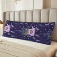 thumbnail image 5 of Naloa Lavender Flowers Super Soft 20x60 Body Pillow Case,Long Side Hidden Zipper（PILLOWS ARE NOT INCLUDED）, 5 of 6
