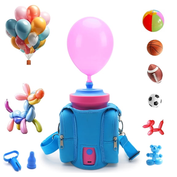 Electric Balloon Pump with Carry Bag, Rechargeable Air Pump for Balloons, Balloons Inflator for Birthday Party Wedding Decor Christmas
