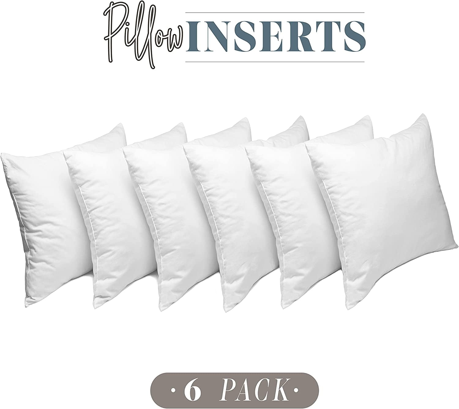 6 Premium Square Pillow Inserts — El Paso Saddleblanket