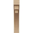 thumbnail image 2 of 4"W x 8"D x 24"H Thin Rockford Rough Cedar Woodgrain TimberThane Corbel, Primed Tan, 2 of 6