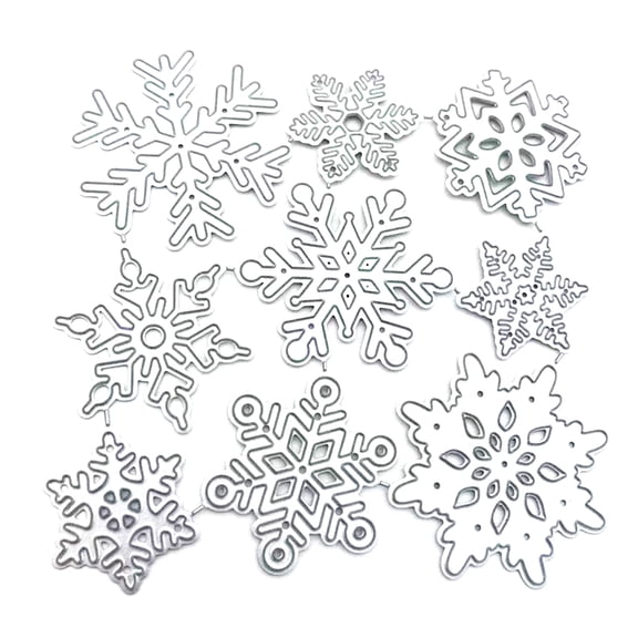 Snowflakes Metal Cutting Dies Stencil DIY Scrapbooking Album Paper Card Template Mold Embossing Craft Decoration