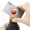 thumbnail image 5 of Travelwant Poker Card Bottle Opener Wallet Size Stainless Steel - Ace Card Bottle Opener Playing Cards - Beer Bottle Opener - Good Gift For Him, 5 of 8
