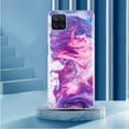 thumbnail image 2 of Case for Samsung Galaxy A12 5G, Soft TPU + IMD Marble Print Pattern Case for Girls Drop Protection Sturdy Compatible with Samsung Galaxy A12 5G Ultra Slim Wireless Charging,Purple Marble, 2 of 4