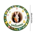 thumbnail image 3 of TIELUTT Round Easter Bunny Shaped Welcome Mat 2026 Easter Absorbent and Wear Mat Round Easter Rug Leather Throw Blanket Furry Rugs Fuzzy Blanket for Bed Loose Knit Blanket Washable Carpets for Living, 3 of 8