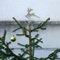 thumbnail image 4 of FRCOLOR silver reindeer Deer Ornament Iron Treetop Ornament Holiday Decorations 1Pc, 4 of 8