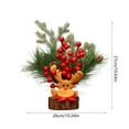 thumbnail image 4 of Small Christmas Tree Skinny Christmas Tree Made Of PVC Material For Christmas Decoration Scene Arrangement And Decoration For Party Supplies Indoor Home Decorations, 4 of 6