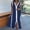 Blue, variant on Uscallm Women's Plus Size V Neck Sleeveless Maxi Dress High Low Bodycon Solid Elegant Long Holiday Dresses for Evening Party, Blue 2XL