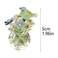 thumbnail image 3 of Klonfd Glass Bird With Vase Day Bouquet Home Fingertip Bird Bouquet Glass Desktop Glass Handicrafts, 3 of 5
