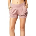 thumbnail image 1 of Uhndy Women Summer Plus Size Shorts Harem Shorts Elastic Waist Yoga Shorts Stretch Soft Pocket Shorts Pink 4XL, 1 of 5