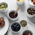 thumbnail image 6 of Nuwave 6 pc Ceramic Ramekins 8 oz Oven Safe for Creme Brulee Porcelain Ramekins, Classic Style Ramekins Bowls, Ivory White, Baking, Cakes, French, 6 of 7
