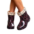 thumbnail image 4 of Mid-Calf Water Shoes for Women Round Toe Slip-on Waterproof PVC Lined Rain Boots for Outdoor Daily Walks, 4 of 7