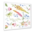 thumbnail image 2 of Designart 'Vibrant Summer Wildflowers On White I' Traditional Framed Art Print, 2 of 4