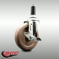 thumbnail image 2 of 5 Inch 316SS High Temp Glass Filled Nylon 1-3/8 Inch Stem Caster with Brake SCC, 2 of 2