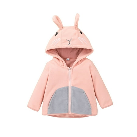 

Toddler Baby Girls Boys Cartoon Rabbit Hooded Sweatshirt Tops Coat