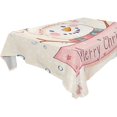 thumbnail image 4 of BZSMCE Square Tablecloth Fashion Cute Snowman Painting Pattern Tableclothes, 4 of 9