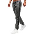 thumbnail image 2 of Mens Sweatpants with Pockets Solid Color Mid Waisted Lightweight Leisure Jogging Pants Track Pants for Travel Training Running Grey S, 2 of 4