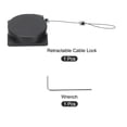 thumbnail image 3 of Unique Bargains Retractable Security Cable Lock,Remote Control Security Lock,for TV,DVD,Cell Phone 1Set Black 39.37', 3 of 6