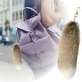 thumbnail image 1 of Hearth & Gear Porte-Clés Queue Mignonne Femme Anneau Pompons Porte-Clés Queue Poilue à la Mode Support, 1 of 6