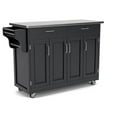 thumbnail image 4 of Homestyles Create-a-Cart Wood Kitchen Cart in Black, 4 of 5