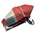 thumbnail image 6 of FORMRS Travel Umbrella Folding Auto Open Close Windproof Rain UV Protection, Vibrant Red Tartan Pattern, 6 of 8