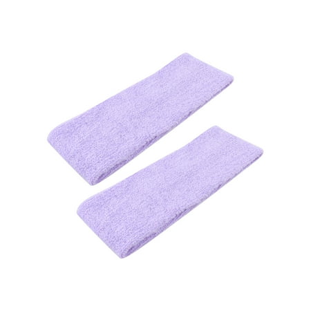 Ladies Hairstyle DIY Shower Elastic Headband Hair Band Light Purple 2
