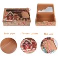 thumbnail image 3 of Cajas de Galletas Navideñas NQ con Ventana Transparente 12 Paquetes de Papel Kraft, 3 of 5