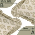 thumbnail image 5 of FABDIVINE- Block print floral sofa pillow cover, boho decorative cushion, frill cushion cover, indoor room pillow cover - NEELGAGAN, 14"X36", 5 of 7