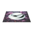 thumbnail image 3 of Cats Flowers Floral Purple 12×18 inch Placemats Heat Resistant Washable Foldable Rectangular Placemats Set Decoration Indoor Outdoor for Kitchen Dining Table 1PC, 3 of 8