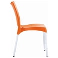 thumbnail image 3 of Compamia Juliette Chaise de Salle à Manger de Patio en Résine, Orange, 3 of 7