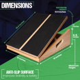 thumbnail image 2 of Professional Large Wooden Slant Board for Calf Stretching, Adjustable Incline Calf Stretcher for Injury Prevention, Ankle Stretch Board with 15°, 20°, 25°, 30° & 35°Stretch Movement, 2 of 8