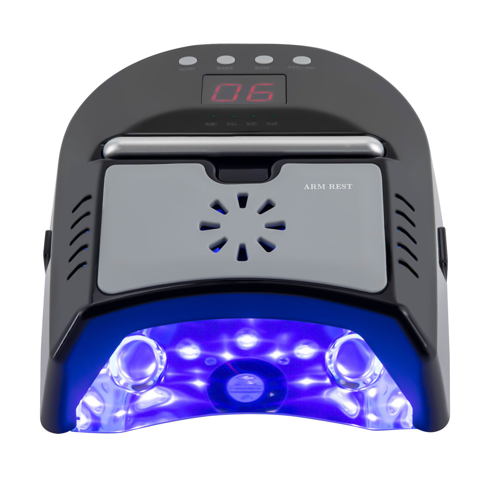 PEAKORA72W Cordless UV LED Nail Lamp Rechargeable Nail Dryer Lamp For Gel Nails+Fan