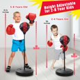 thumbnail image 3 of Set de sacos de boxeo Cute Stone para niños de 3 a 8 años con guantes, 3 of 6