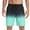 Green, variant on Mens Quick Dry Shorts Light Blue Ombre, Polyester Athletic Swim Trunks with Elastic Waist for Beach, Lounge, Vacation, Sizes S-XXXL,Size S