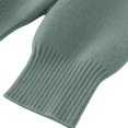 thumbnail image 6 of NMMUED Womens Turtleneck Sweater Knit Top Womens Long Sleeve Tops Tunic Sweaters for Women Turtleneck Tops for Women Loose Sweaters for Women Knitted Tops for Women Light Green L, 6 of 9