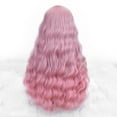 thumbnail image 2 of Xihbxyly Peluca de Cabello Ondulado y Rizado, Flequillo Natural con Raya Al Medio, Cabello Sintético Largo, Ideal para Fiestas de Disfraces, Carnavales y Mascaradas, Tamaño Ajustable, Fácil de Peinar, 2 of 4