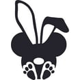thumbnail image 1 of Bunny Cartoon Characters Wall Art Vinyl Sticker Design Decal Girl Boy Kid Bedroom Nursery Kindergarten Fun Home Children Room Decor Stickers Wall Art Vinyl Decor Size (27x30 inch), 1 of 3