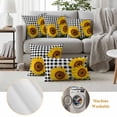 thumbnail image 6 of 2 Pack Outdoor Waterproof Throw Pillow Covers,Farm Sunflower Decorative Rectangle Pillow Case Patio Pillowcases for Chair Couch Sofa 20x12in, 6 of 9