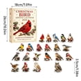 thumbnail image 3 of Christmas Colorful Bird Advent Calendar With 24 Piece Acrylic Hanging Ornament Blind Box for Adults DIY Craft Holiday Wall Decor Very Sweet Gift Set for Pet Owner Home Decoration, 3 of 8