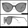 thumbnail image 5 of Womens Oversized Cat Eye Goth Pop Color Lens Plastic Sunglasses Blue, 5 of 9