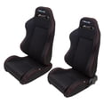 thumbnail image 5 of NRG INNOVATION Seat Type-R Reclinable Black Cloth w/Red Stitch, 5 of 5