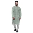 thumbnail image 1 of Atasi Printed Long Sleeve Kurta With Pajama Set For Men Summer Clothing, 1 of 4