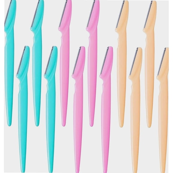 Eyebrow Facial Razor for Women Face - 12 Pack
