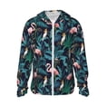 thumbnail image 2 of Lsque Flamingos And Birds UPF 50+ Lightweight Sun Protection Men's Women's Long Sleeve Shirt, Hoodie Performance -XX-Large, 2 of 9
