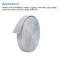 thumbnail image 4 of Uxcell Flat Nylon Webbing Strap for Backpack, Cargo Strap, High Strength and Durable Material for Various Uses Silver Tone, 4 of 6