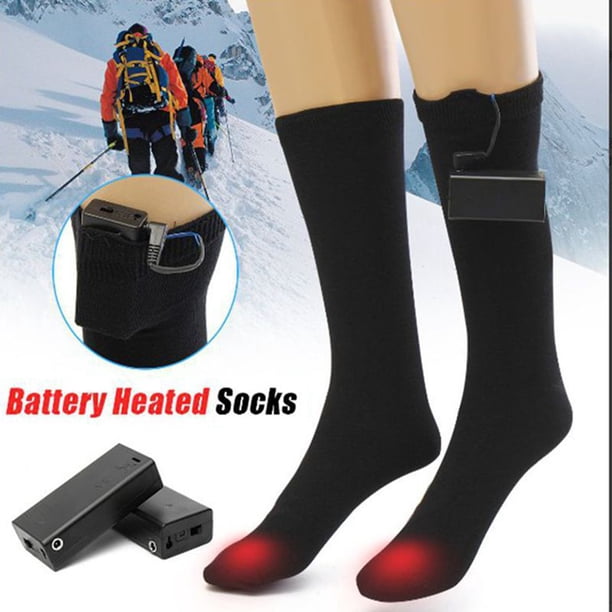 Calcetines de invierno calentadores de piernas NikouMX 1 par eléctricos con batería recargable