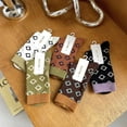 thumbnail image 5 of Chaussettes Noires pour Femmes à Tube Moyen en Coton Bas Polyvalents Automne, 5 of 5