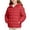 .Red, variant on Agkizg Girls Lightweight Hooded Puffer Coat Zip Up Winter Jacket with Pockets Solid Color Warm Casual Outerwear